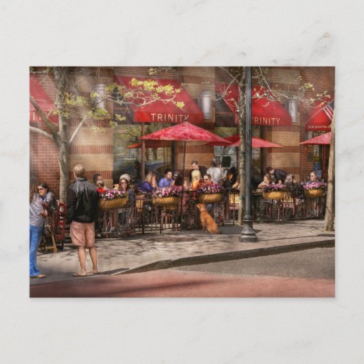 Cafe - Hoboken, NJ - Cafe Trinity Postkarte (Vorderseite)