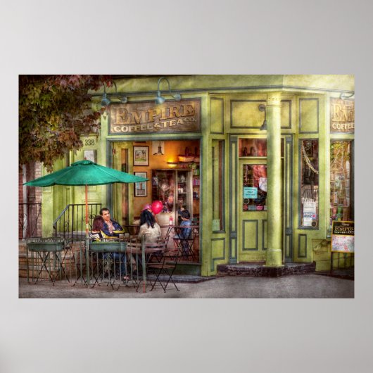 Cafe - Hoboken, NJ - Empire Coffee & Tee Poster (Vorne)