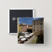 Café im Freien, Place de l'Eveche, Grasse, Button (Vorne & Hinten)