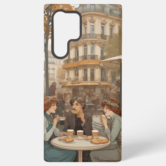 Café im Freien Samsung Galaxy Hülle (Rückseite)