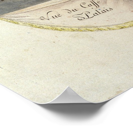 Café im Keller des Palais-Royal Poster (Ecke)