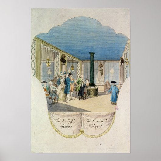 Café im Keller des Palais-Royal Poster (Vorne)