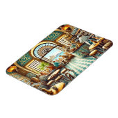 Café in Alexandria Ägypten Magnet (Linke Seite)