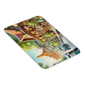 Café in Bangkok Thailand Grand Palace Magnet (Rechte Seite)