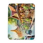 Café in Bangkok Thailand Grand Palace Magnet (Vertikal)