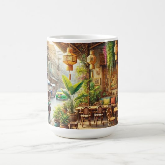 Café in Bangkok Thailand Kaffeetasse (Mittel)