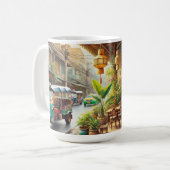 Café in Bangkok Thailand Kaffeetasse (Vorderseite Links)