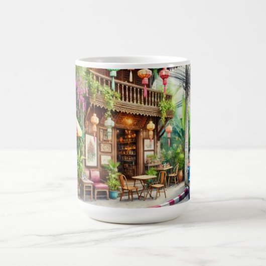 Café in Bangkok Thailand Kaffeetasse (Mittel)
