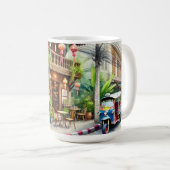 Café in Bangkok Thailand Kaffeetasse (VorderseiteRechts)