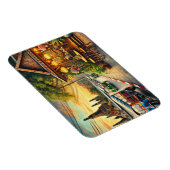 Café in Bangkok Thailand Wat Arun Magnet (Rechte Seite)