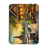 Café in Bangkok Thailand Wat Arun Magnet (Vertikal)