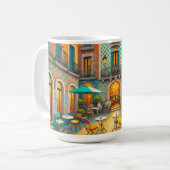 Café in Barcelona Spanien Kaffeetasse (Vorderseite Links)