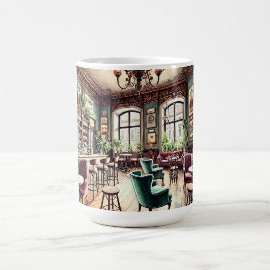 Café in Budapest Ungarn Kaffeetasse (Mittel)