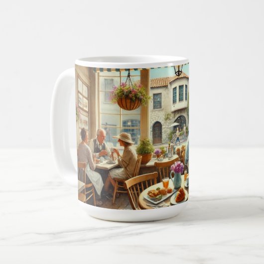 Café in Carmel am Meer Kaffeetasse (Vorderseite Links)