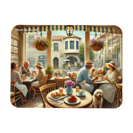 Café in Carmel am Meer Magnet (Horizontal)