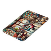 Café in Chicago Bronzeville Magnet (Linke Seite)