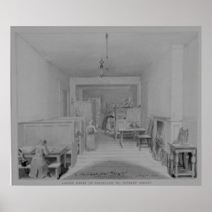 Café in Cleveland-Straße Poster