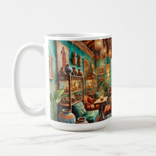 Café in Colombo Sri Lanka Kaffeetasse (Links)