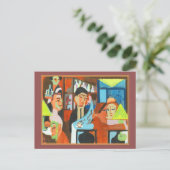 Cafe in Davos von Ernst Ludwig Kirchner Postkarte (Stehend Vorderseite)
