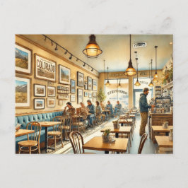 Café in Denver Colorado Postkarte