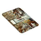 Café in der Tasse Rom Magnet (Rechte Seite)