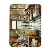 Café in der Tasse Rom Magnet (Vertikal)