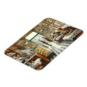 Café in der Tasse Rom Magnet (Linke Seite)