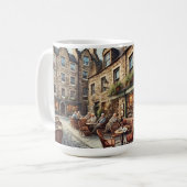 Café in Edinburgh Schottland Kaffeetasse (Vorderseite Links)