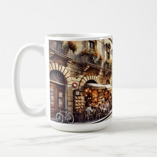 Café in Florenz Italien Kaffeetasse (Links)