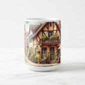 Café in Fredericksburg Texas Kaffeetasse (Mittel)