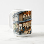 Café in Fukuoka Japan Kaffeetasse (Vorderseite Links)