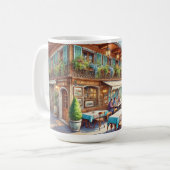 Café in Genf Schweiz Kaffeetasse (Vorderseite Links)