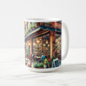 Cafe in Houston Texas Kaffeetasse (VorderseiteRechts)