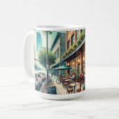 Cafe in Houston Texas Kaffeetasse (Vorderseite Links)