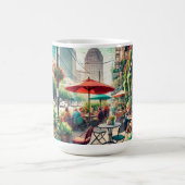 Cafe in Houston Texas Kaffeetasse (Mittel)