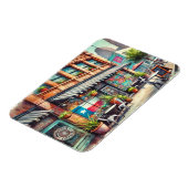 Cafe in Houston Texas Magnet (Linke Seite)