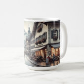 Café in Interlaken Schweiz Kaffeetasse (VorderseiteRechts)