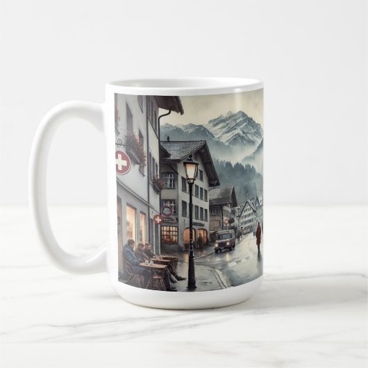 Café in Interlaken Schweiz Kaffeetasse (Links)