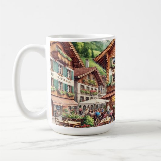 Café in Interlaken Schweiz Kaffeetasse (Links)