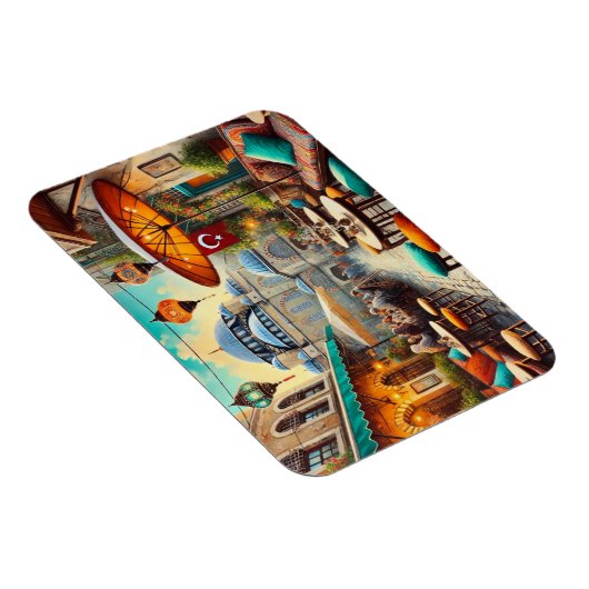 Café in Istanbul Magnet (Rechte Seite)