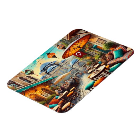 Café in Istanbul Magnet (Linke Seite)