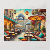 Café in Istanbul Postkarte (Vorderseite)