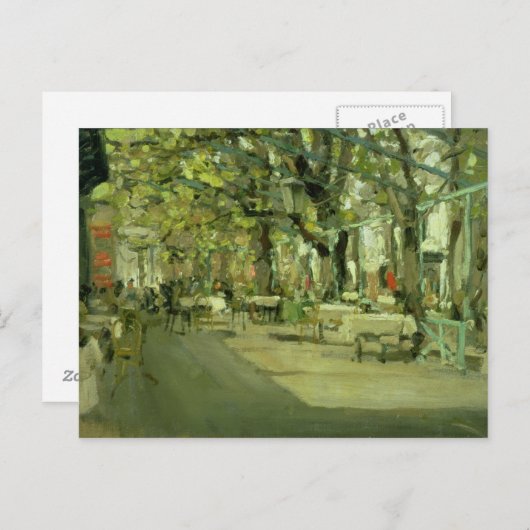 Cafe in Jalta, 1905 Postkarte (Vorne/Hinten)