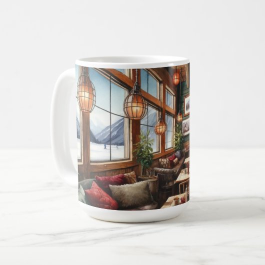 Café in Juneau Alaska Kaffeetasse (Vorderseite Links)