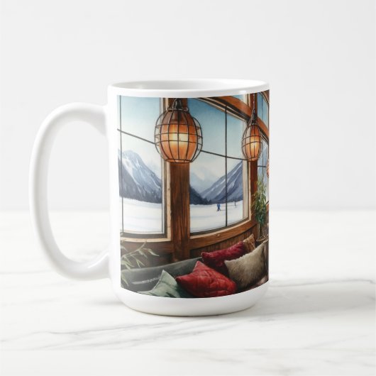 Café in Juneau Alaska Kaffeetasse (Links)