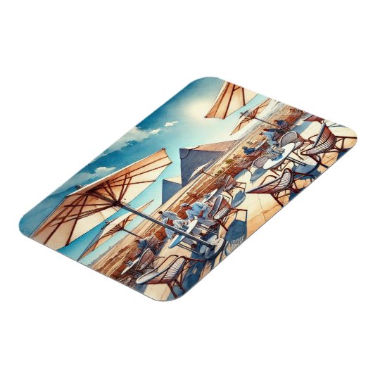 Café in Kairo Ägypten Magnet (Linke Seite)