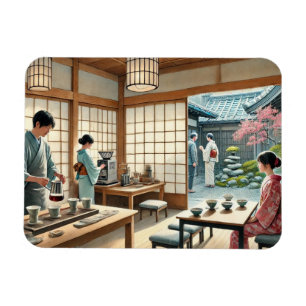 Café in Kyoto Magnet