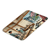 Café in Kyoto Magnet (Linke Seite)