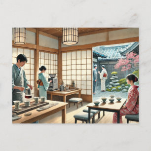 Café in Kyoto Postkarte