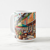 Café in Lagos Nigeria Kaffeetasse (Vorderseite Links)